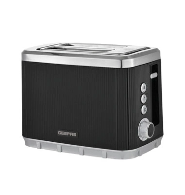 Image of Geepas 2 Slice Toaster 7 Browning Levels Cancel Defrost Reheat, Black
