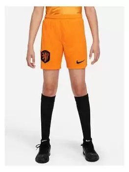 image of Nike Youth Holland Home WC 2022 Short - Orange, Size M (10-11 Years)