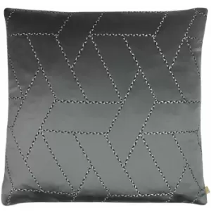 Image of Kai Hades Metallic Geometric Cushion Cover, Moonlight, 55 x 55 Cm
