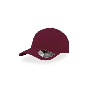Image of Atlantis Groovy Canvas 6 Panel Cap (One Size) (Burgundy)
