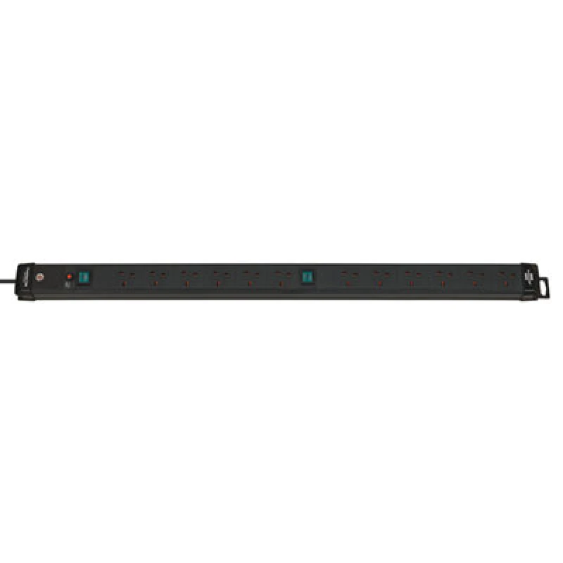 Image of Brennenstuhl 12 Gang Extension Lead - 3 Metre Heavy Duty Cable - Made In Germany