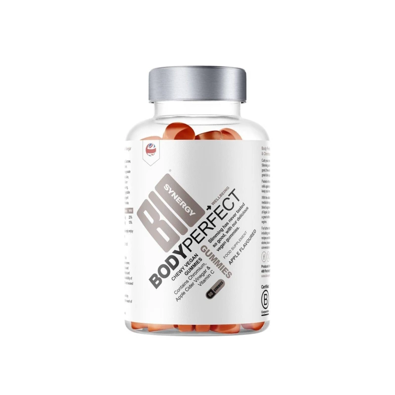 Image of Bio-Synergy Body Perfect Apple Cider Vinegar Gummies with Vitamin C & Chromium - Apple Flavour -60 White unisex