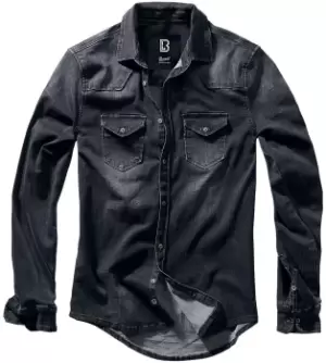 Image of Brandit Riley Denim Shirt Jeans Shirt black