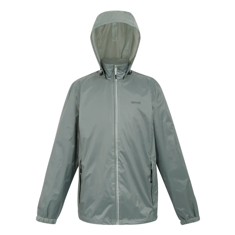 Image of Regatta Regatta Men 'Lyle IV' Waterproof Packaway Jacket in Mid Grey Size: Medium Mid Grey M Male 5063019983073