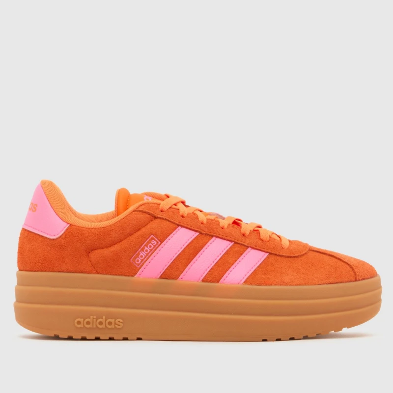 Image of adidas vl court bold trainers in orange Orange UK 6 (EU 39?)