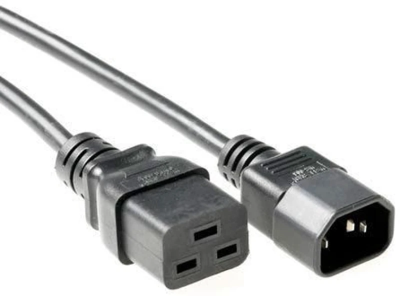 Image of Microconnect PE0191405 power cable Black 0.5 m C19 coupler C14 coupler