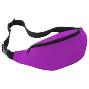 Image of Bagbase Adjustable Belt Bag (2.5 Litres) (Pack of 2) (One Size) (Fuchsia)