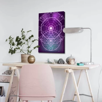 Image of 4570ABSC - 021 Multicolor Decorative Canvas Painting