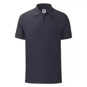 image of Fruit Of The Loom Mens Iconic Pique Polo Shirt (M) (Deep Navy)