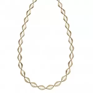 image of 9ct Open Eye Link Yellow Gold Necklace GN344