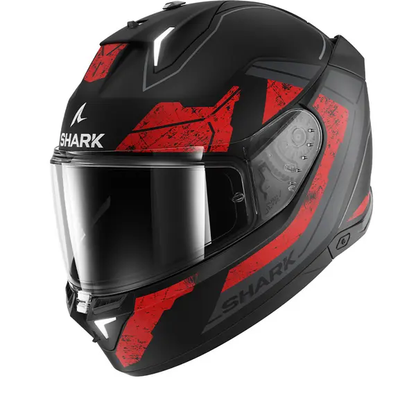 Image of Shark SKWAL i3 Rhad Mat Black Chrom Red KUR Full Face Helmet L