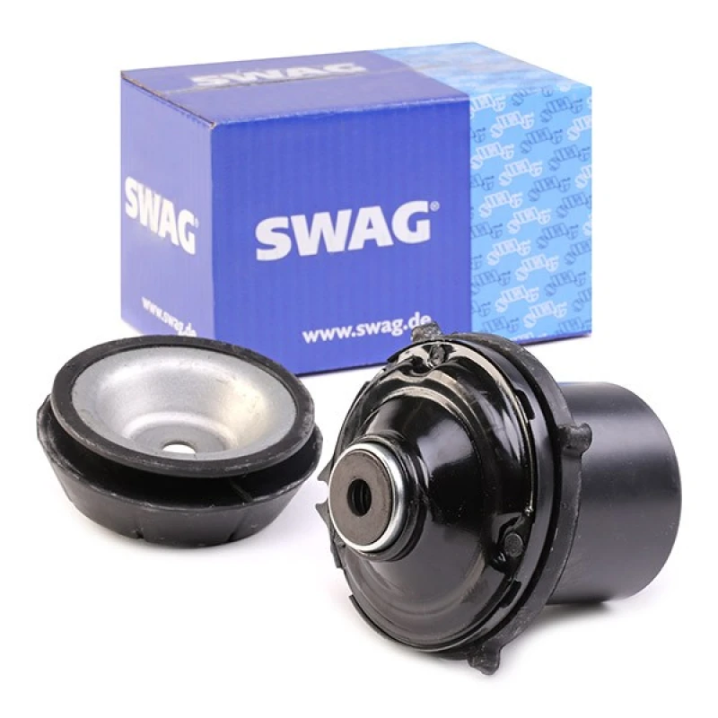 Image of SWAG 40 92 6934 Top strut mount Front Axle Right, without ball bearing Suspension Strut Support Bearing (1180)