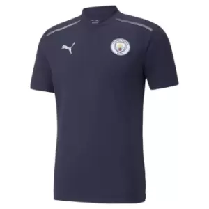 Puma Manchester City FC Polo Shirt 2022/2023 Mens - Blue