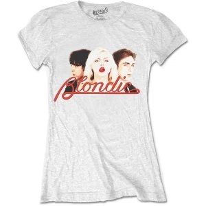 Image of Blondie - P Lines Halftone Womens XX-Large T-Shirt - White