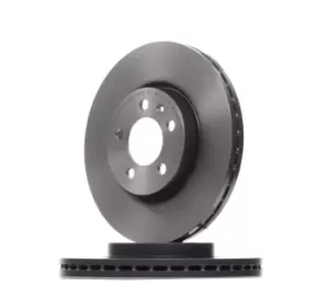 Image of BREMBO Brake disc PRIME LINE - UV Coated 09.D571.11 Brake rotor,Brake discs VW,AUDI,SKODA,Golf VII Schragheck (5G1, BQ1, BE1, BE2)