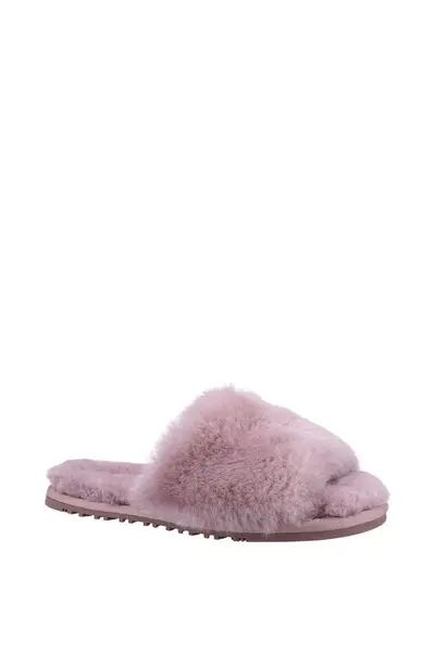 image of Cotswold 'Westfield' Sheepskin Mule Slipper Pink