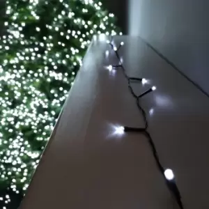 Image of 100 LED 10m Premier Christmas Outdoor 8 Function Battery Timer Lights Cool White