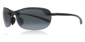 Image of Maui Jim Hanalei Sunglasses Gloss Black 413 Polariserade 64mm