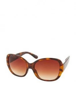 Accessorize Savannah Glam Square Sunglasses - Tortoiseshell