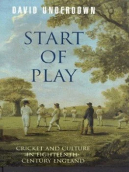 Image of Start of Play by David Underdown Hardback