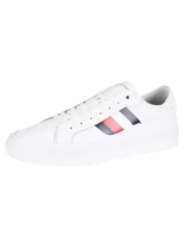 Image of Core Stripes Vulc Leather Trainers