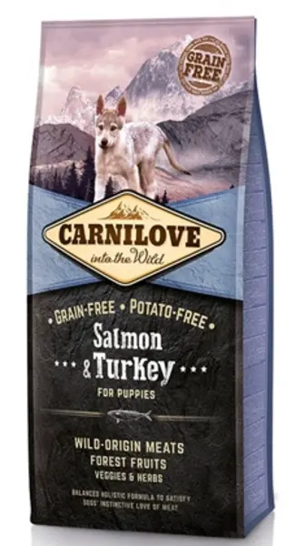 Carnilove Puppy Salmon and Turkey Dog Food 12kg