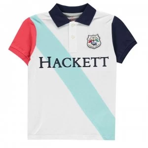Image of Hackett Hacket Sash Polo - White 8AM