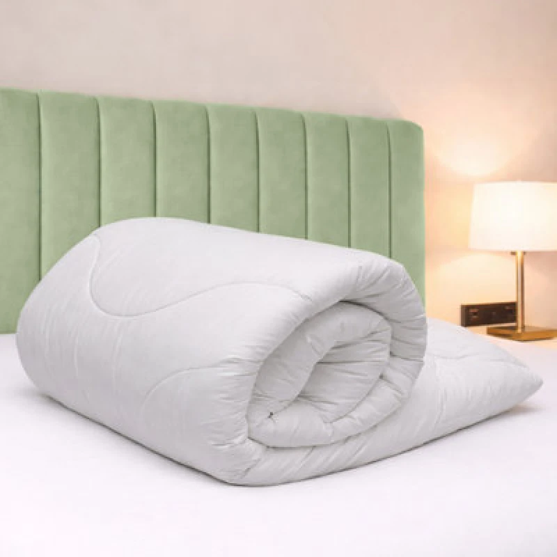 Image of Bianca Fine Linens 180 Thread Count 100% Cotton Anti Allergy 4.5 Tog Single Duvet White