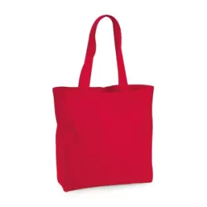 Image of Westford Mill Unisex Organic Premium Cotton Maxi Tote Bag (One Size) (Classic Red)