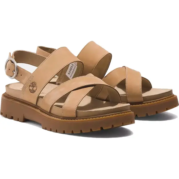 Image of Timberland Womens Clairemont Way Backstrap Slingback Sandals - UK 4 / US 6 Beige female PS4125MDB4
