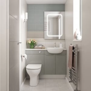 Image of Wickes Vienna Grey Gloss Fitted Compact Units - 600mm