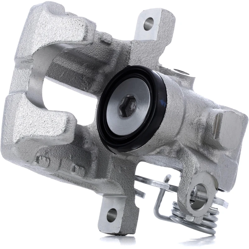 Image of STARK SKBC-0460943 Brake caliper Rear Axle, without holder, with holding frame Grey Cast Iron Brake Caliper (78)