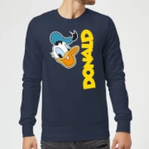 Image of Disney Donald Duck Face Sweatshirt - Navy - 5XL
