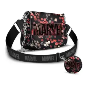 image of Marvel IHoney Shoulder Bag & Card Holder / Cookie Mini Purse Bloom