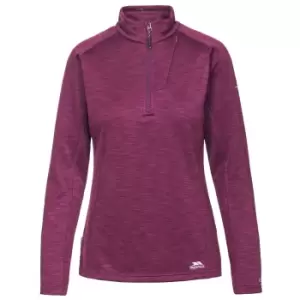 Image of Trespass Womens/Ladies Fairford Fleece Top (S) (Grape Wine Marl)
