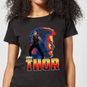 image of Avengers Thor Womens T-Shirt - Black - M