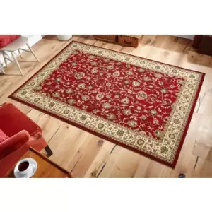 Image of Oriental Weavers - Kendra 137 r 150cm x 150cm Circle - Beige and Red