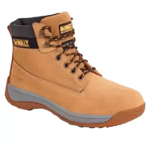 Image of DEWALT Mens Apprentice Leather Industrial Steel Toe Safety Boot (11 UK) (Honey)