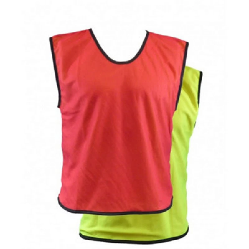 Image of Carta Sport Unisex Adult Reversible Training Bib Yellow/red (M)