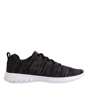 Image of Fabric Flyer Runner Junior Trainers - Black/White