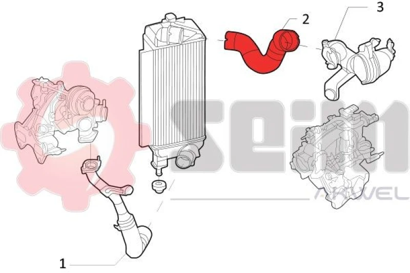 Image of Charger intake hose SEIM 981754