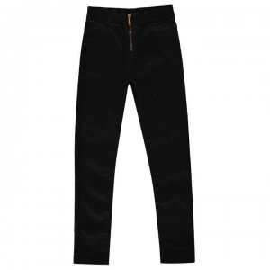 image of Firetrap High Waisted Zip Jeans Junior Girls - Black