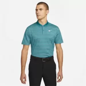 Image of Nike Dri-FIT Victory Stripe Golf Polo Shirt Mens - Green