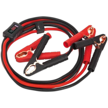 Image of Sealey Booster Cable Jump Leads with Electronics Protection 25mm 3.5mm