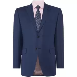 Image of Howick Tailored Borden Notch Lapel Textured Suit Jacket - Blue