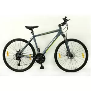 image of Muddyfox Tempo 300 Hybrid Bike - Grey