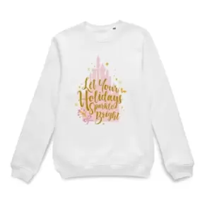 image of Disney Holiday Sparkle Bright Christmas Jumper - White - S