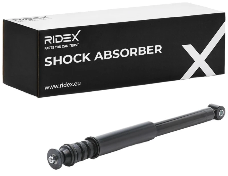 Image of RIDEX 854S0642 Shock absorber Rear Axle, Gas Pressure, Spring-bearing Damper, Top pin Shock Absorber (854)