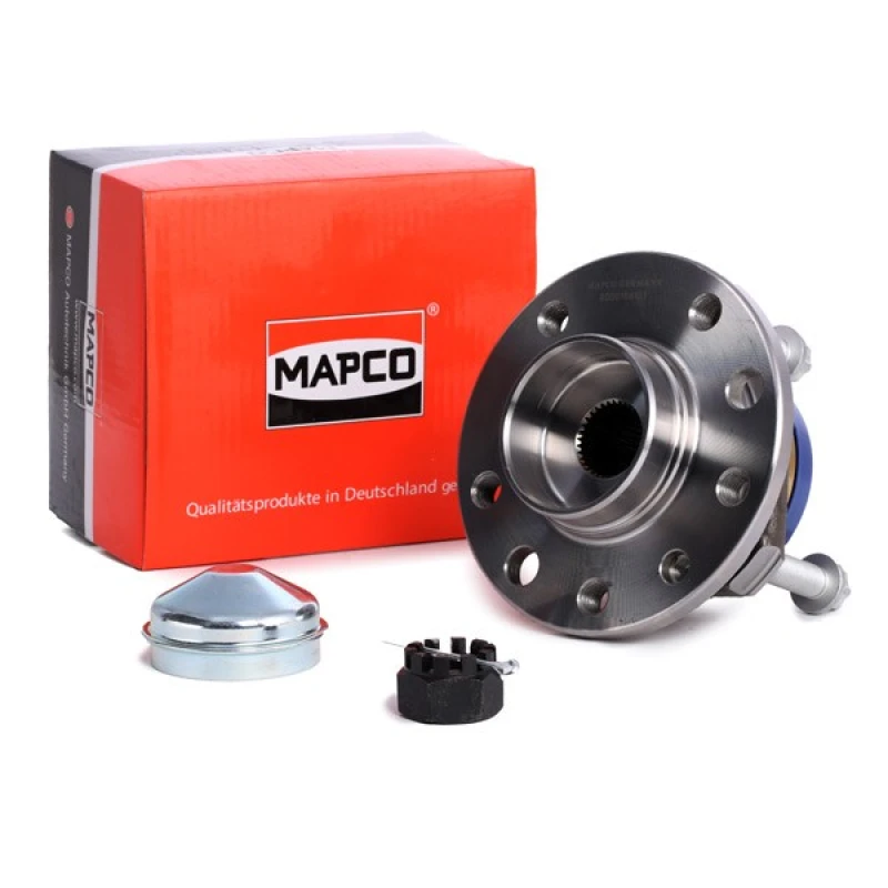 Image of MAPCO 26812 Wheel bearing kit Front axle both sides, with integrated ABS sensor Wheel Bearing Kit (654)