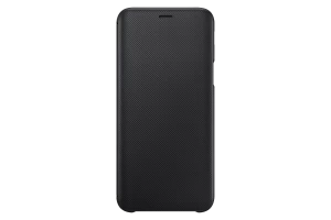 Image of Samsung Black Galaxy J6 Wallet Cover